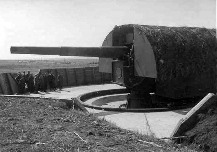 Береговая артиллерия Кригсмарине. Какие именно орудия использовались для комплектации?