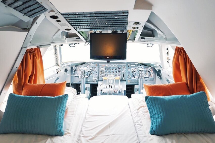 Шведский Jumbo Stay может порадовать комнатками внутри Боинга 747–212B