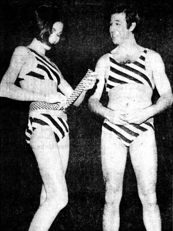 Унисекс — мода 1970-х Бикини-двойки "Его и её". 1970 год