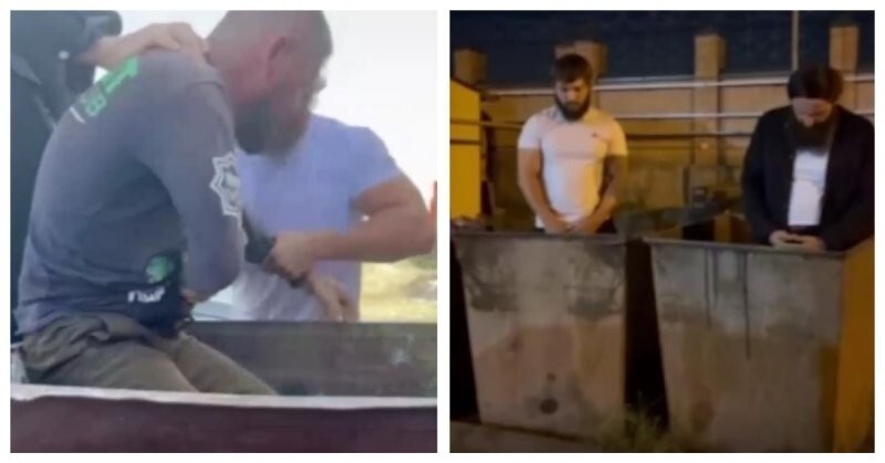 Кавказцы записали видео с извинениями, стоя в мусорных баках