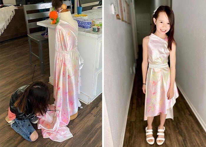 Талантливая 9-летняя модельер привлекла внимание Веры Ванг