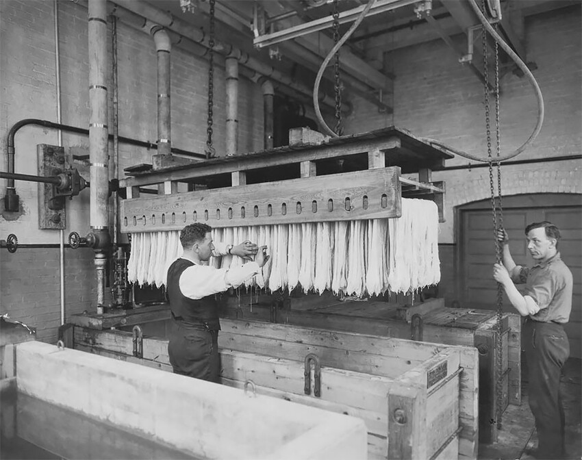 Редкие и любопытные фото производства пасты в 1920-50-х годах