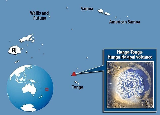 Подводный вулкан Тонга переплюную Царь-бомбу