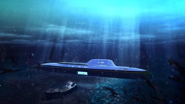 Частные роскошные подводные лодки могут оставаться под водой неделями