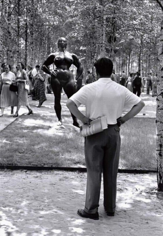 На первой американской национальной выставке в СССР. Москва, парк Сокольники, 1959 г.од