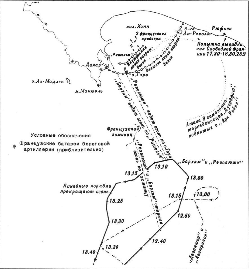 Как линкор «Ришелье» с одной исправной башней остановил британскую эскадру. Операция «Угроза»