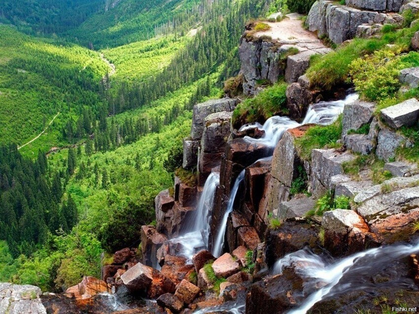 Панчавский водопад - самый высокий и знаменитый водопад Чехии, находящийся в ...