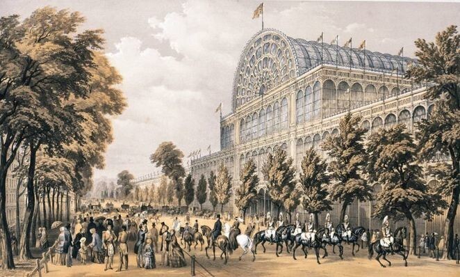 Вид на южную сторону дворца, 1851 год