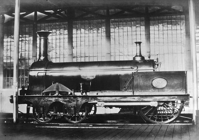 Экспресс-поезд «Folkstone» компании South Eastern Railway Company, спроектированный Т. Р. Крэмптоном