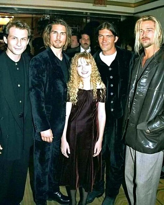 .Актеры «Интервью с вампиром» на премьере. 1994 год