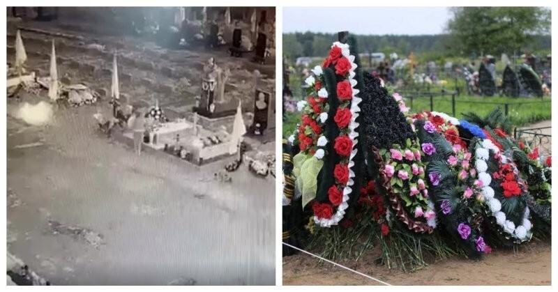 На Украине любовная парочка воровала цветы с могил погибших солдат и продавала их на базаре