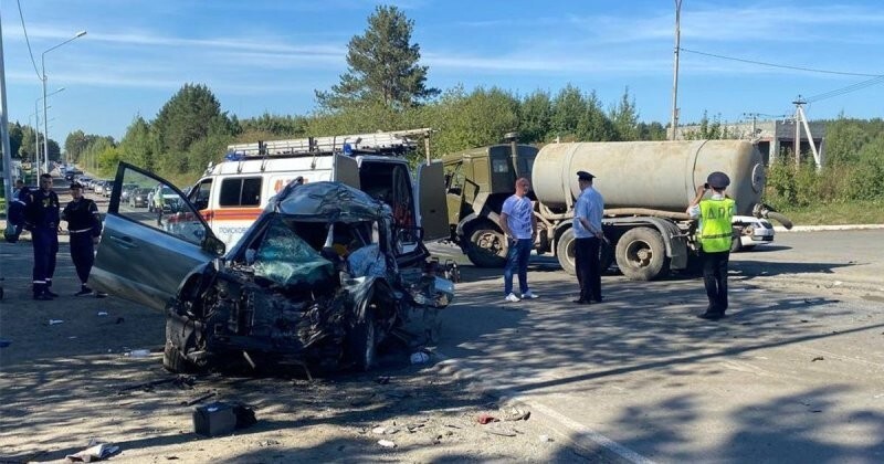 Авария дня. Лобовое столкновение с КамАЗом в Нижнем Тагиле