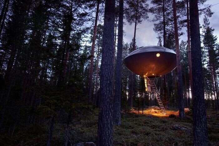 32. Отель UFO ("НЛО"), Харадс, Северная Швеция