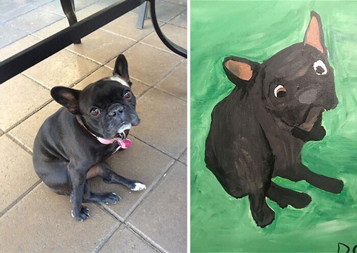 9. "Мой парень нарисовал нашу собаку"