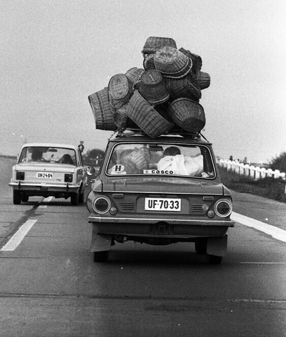 Экспортная модификация ЗАЗ-968 на дорогах Венгрии. 1975 год