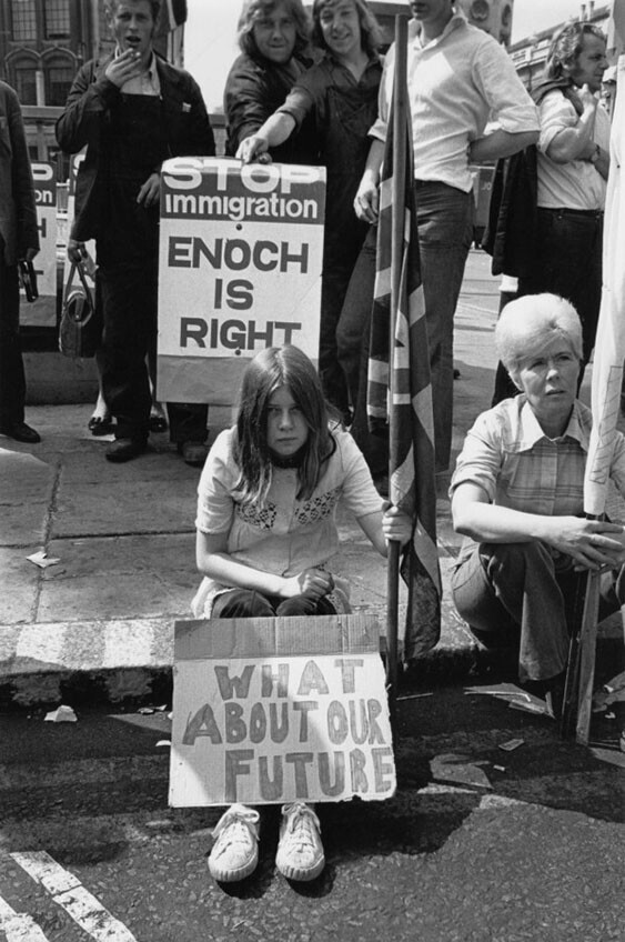 13 сентября 1972 года. Великобритания. Демонстрация против иммиграции и в поддержку Эноха Пауэлла.