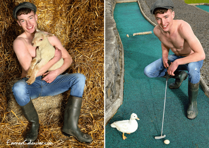 На радость девушкам: ирландские фермеры вместе с животным снялись для нового календаря