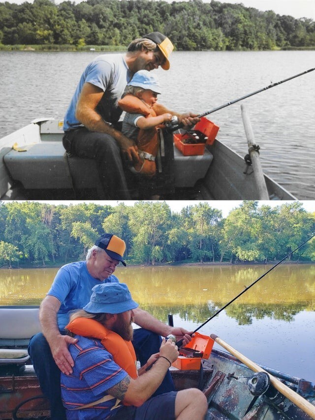 "С отцом на рыбалке"