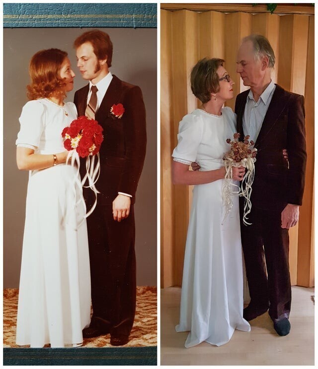 Мои родители поженились сорок лет назад, букет тот же