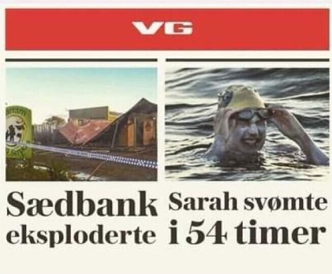 11. Крупнейшее норвежское издание: "Обрушился банк спермы". "Сара плыла 54 часа"