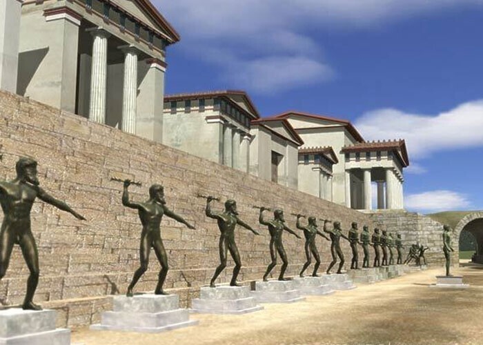 На древних Олимпийских играх нечестных спортсменов наказывали штрафами. На эти штрафы возводили бронзовые статуи у входа на олимпийский стадион. На каждой было написано имя "мошенника" и причина его наказания