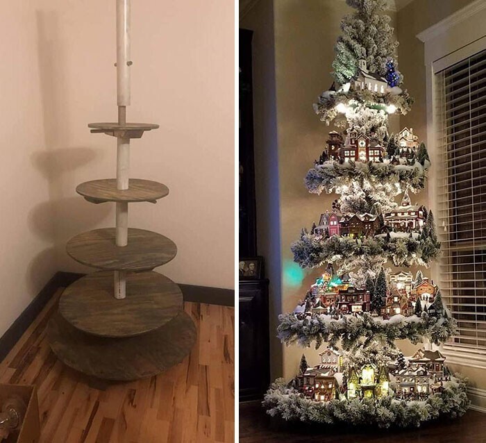 Чудесная елка - до и после