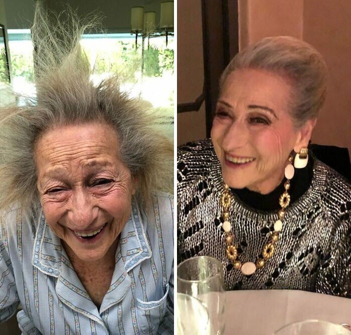 Парикмахер превратил мою 93-летнюю бабушку из Дока Брауна в голливудскую звездочку