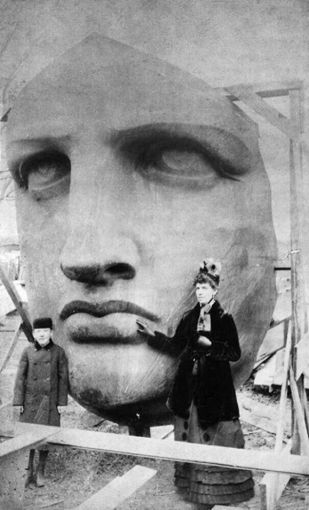 Распаковывание Статуи Свободы, далекий 1885 год