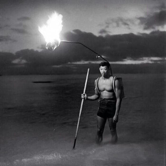 22. Ночная рыбалка на Гавайях, 1948 год