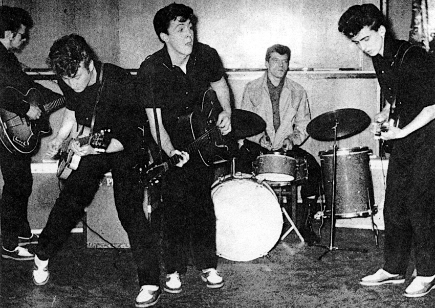 Первый состав Beatles 1960 г. Ливерпуль.