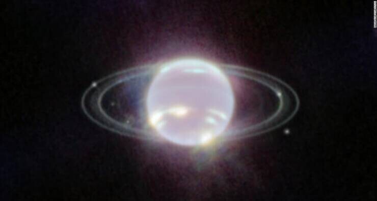 16. Самое четкое изображение Нептуна, полученное с телескопа Джеймса Уэбба