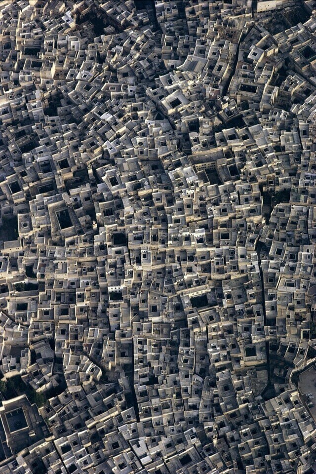 Древняя медина в Фесе (Марокко), вид сверху