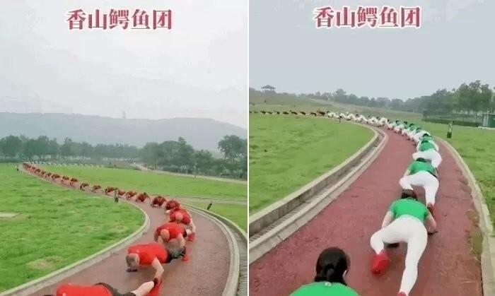 «Люди-крокодилы»: необычное упражнение для спины захватило Китай