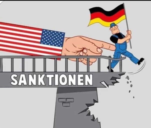 Всё-таки в Германии многие понимают, что происходит и даже рисуют правильные карикатуры. Только проблема в том, что тут карикатуры бессильны