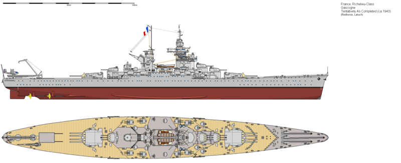 Он должен был стать лучше, чем «Ришелье», но помешала война. Проект линкора «Гасконь»