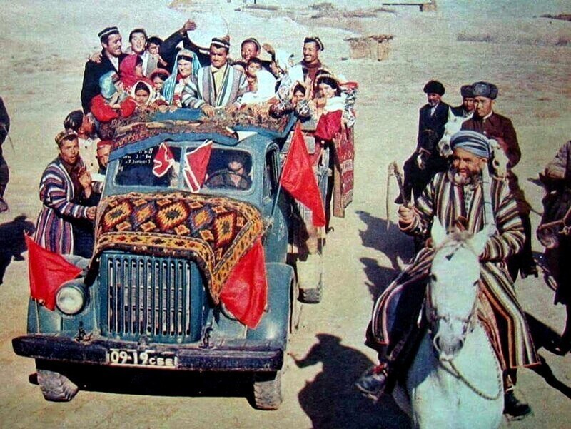Свадьба в Таджикистане, СССР, 1951 год