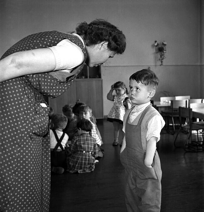 В детском саду, 1958. Фотограф Вилем Кропп