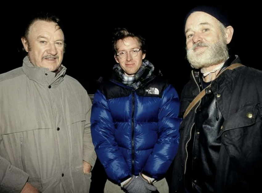 25. «Семейка Тененбаум». Слева направо: Джин Хэкмен, Уэс Андерсон и Билл Мюррей