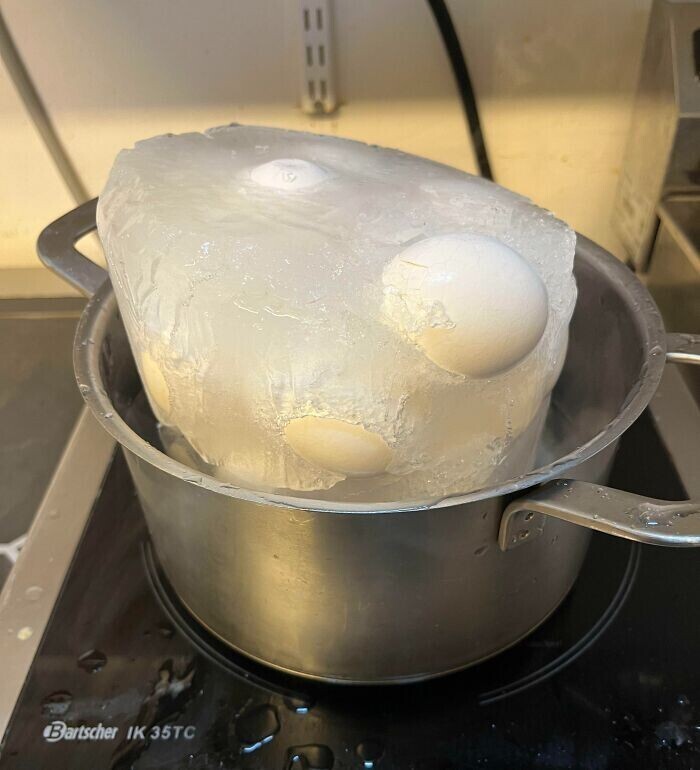 "Муж сварил яйца, поставил их в морозилку, чтобы побыстрее остыли, и забыл о них"