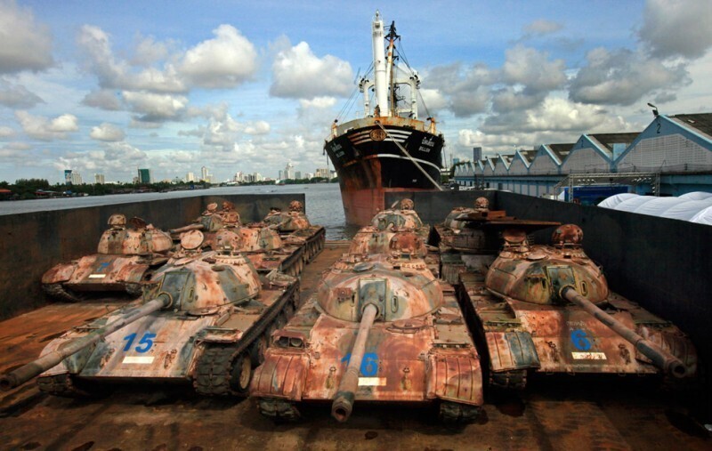 25 списанных танков отправляются в Сиамский залив