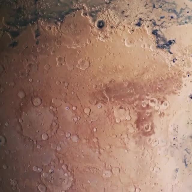 Изображение Марса, сделанное аппаратом ЕКА Mars Express 