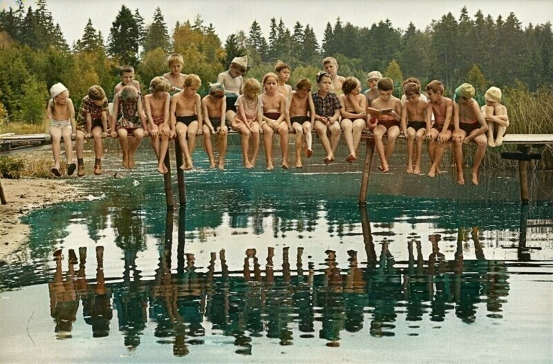Пионерский лагерь, 1975 год.