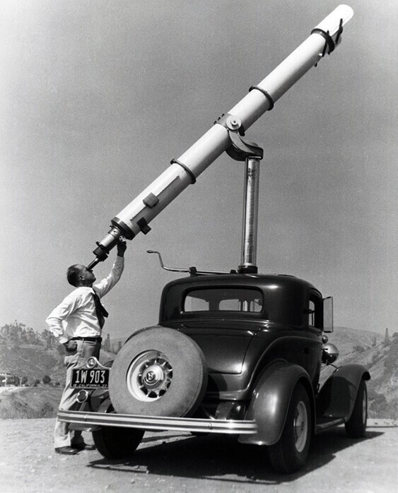 Мобильный 9½-дюймовый рефрактор (телескоп) Zeiss. Калифорния, 1933 год