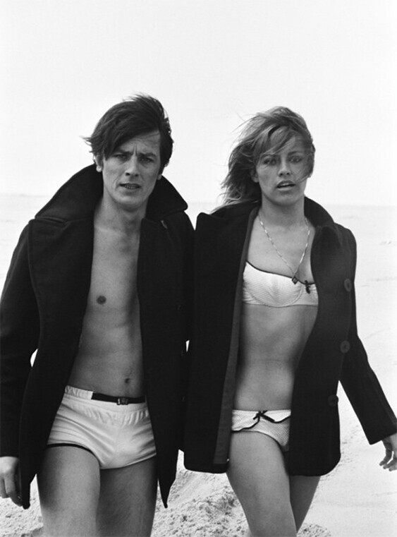 Натали и Ален Делон. 1970-е