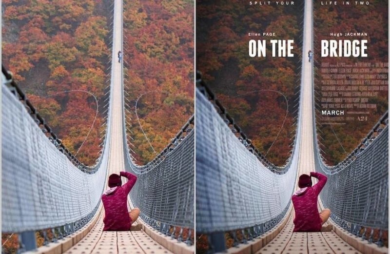 Дизайнер превращает случайные фотографии в потрясающие постеры к фильмам