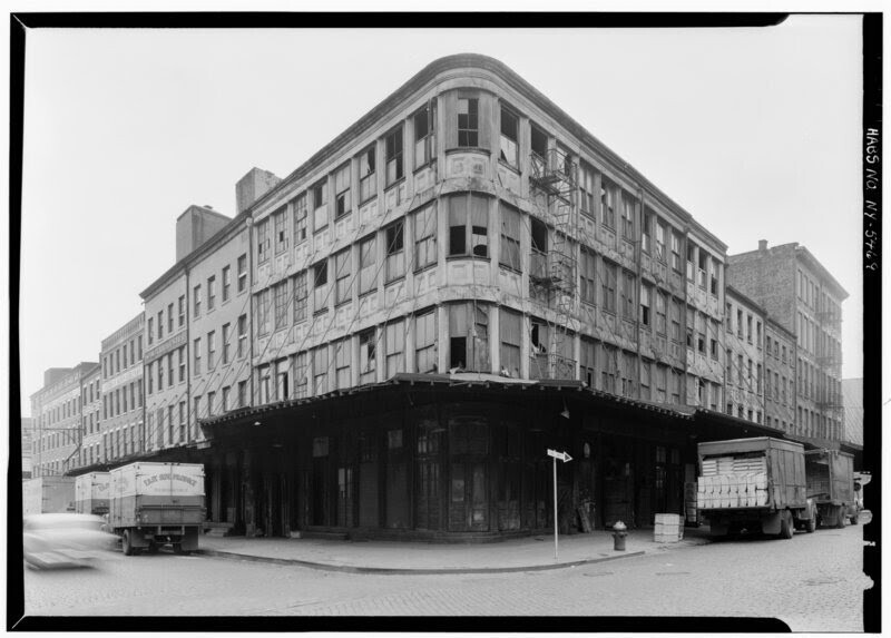 Железный фасад здания Богардус в 1974 году
