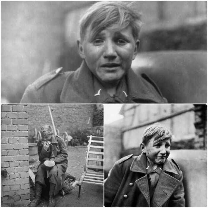 9. Фотографии шестнадцатилетнего немецкого солдата-зенитчика времен Второй мировой войны