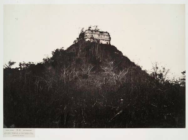 6. Вот так выглядел храм майя в Чичен-Ице до реставрации