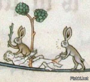 Суровые средневековые зайцы
