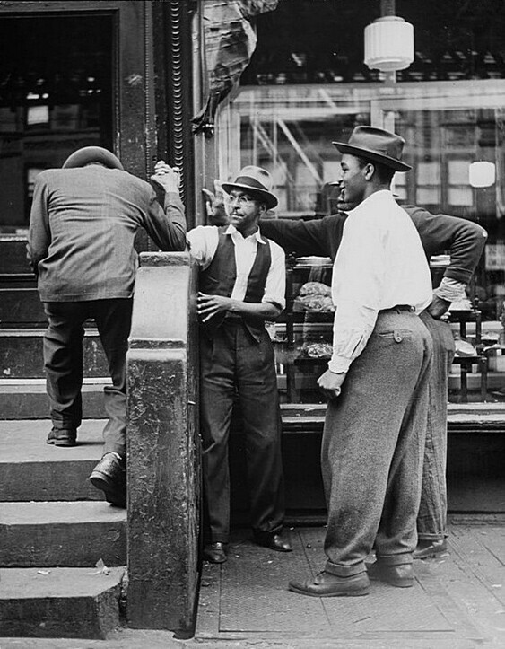Армрестлинг в Гарлеме, Нью-Йорк, 1940 год